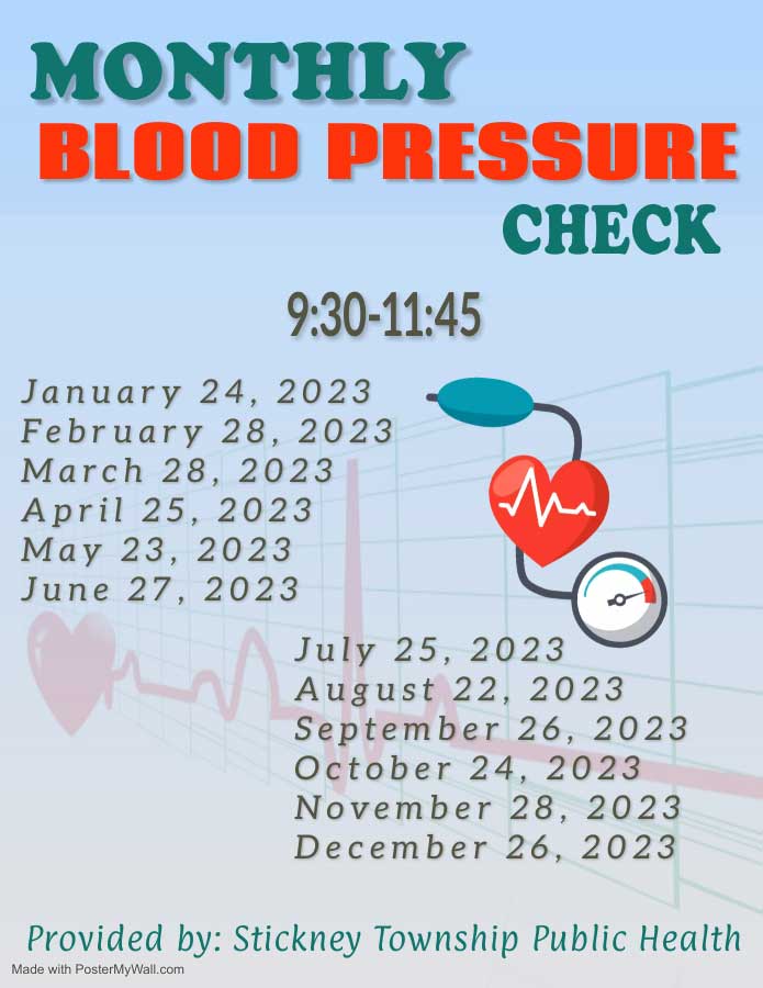 Monthly Blood Pressure Screenings at North